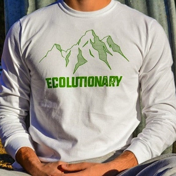 Ecolutionary Mint Long Sleeve Organic T shirt