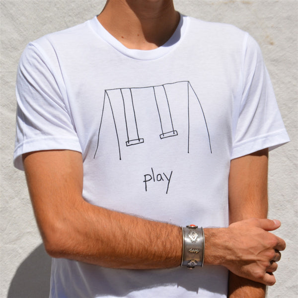 OneSkater Play fitted white T shirt