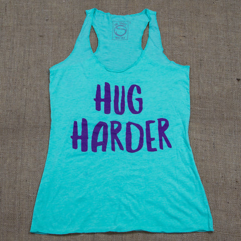 Hug Harder Women's Triblend Racerback Tank