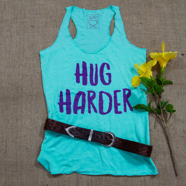 Hug Harder Women's Triblend Racerback Tank