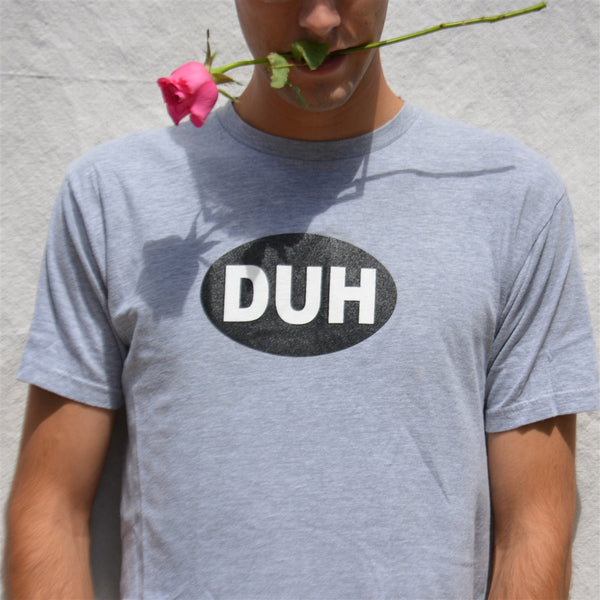 OneSkater DUH grey fitted T shirt