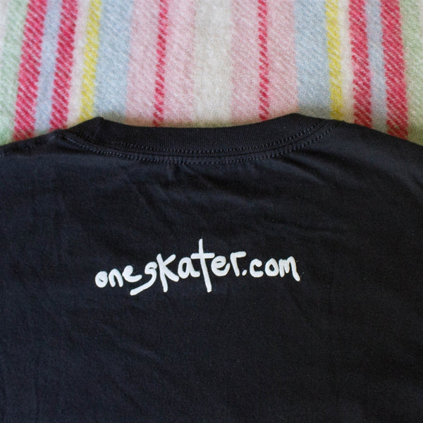 OneSkater No Skateboarding fitted black T shirt