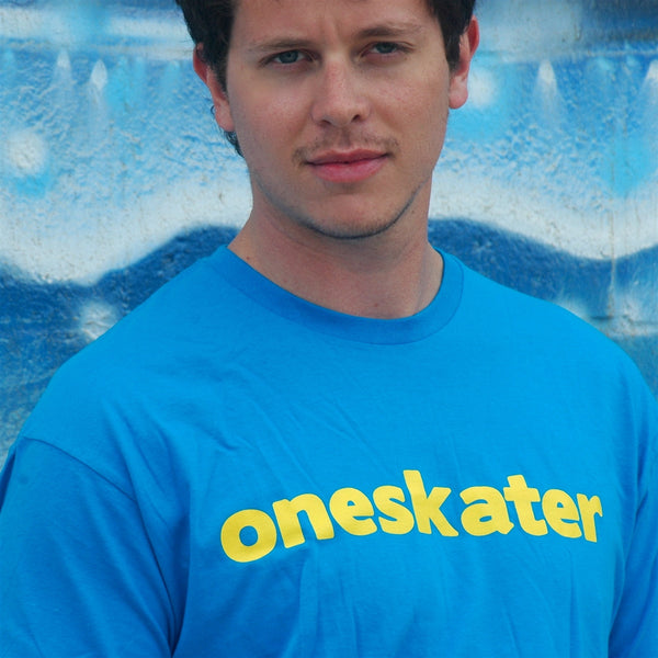 OneSkater Turquoise fitted T shirt