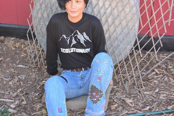 Ecolutionary Midnight Long Sleeve Organic T shirt